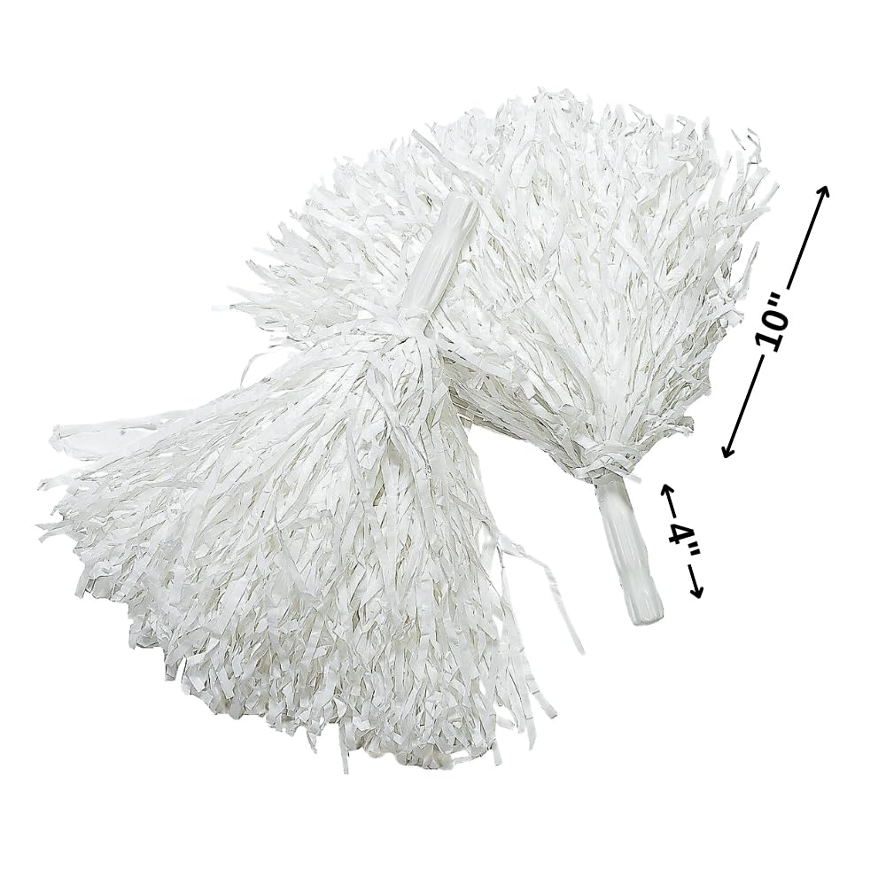 White Pom Poms (1 dz) : Amazon.ca: Sports & Outdoors